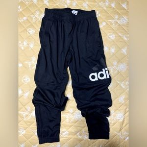 Adidas Mens Training Pants Size small Black ESS Logo T P SJ 2 Pockets New LBB76